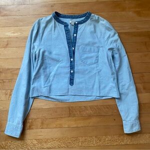 J. Crew Chambray Blouse